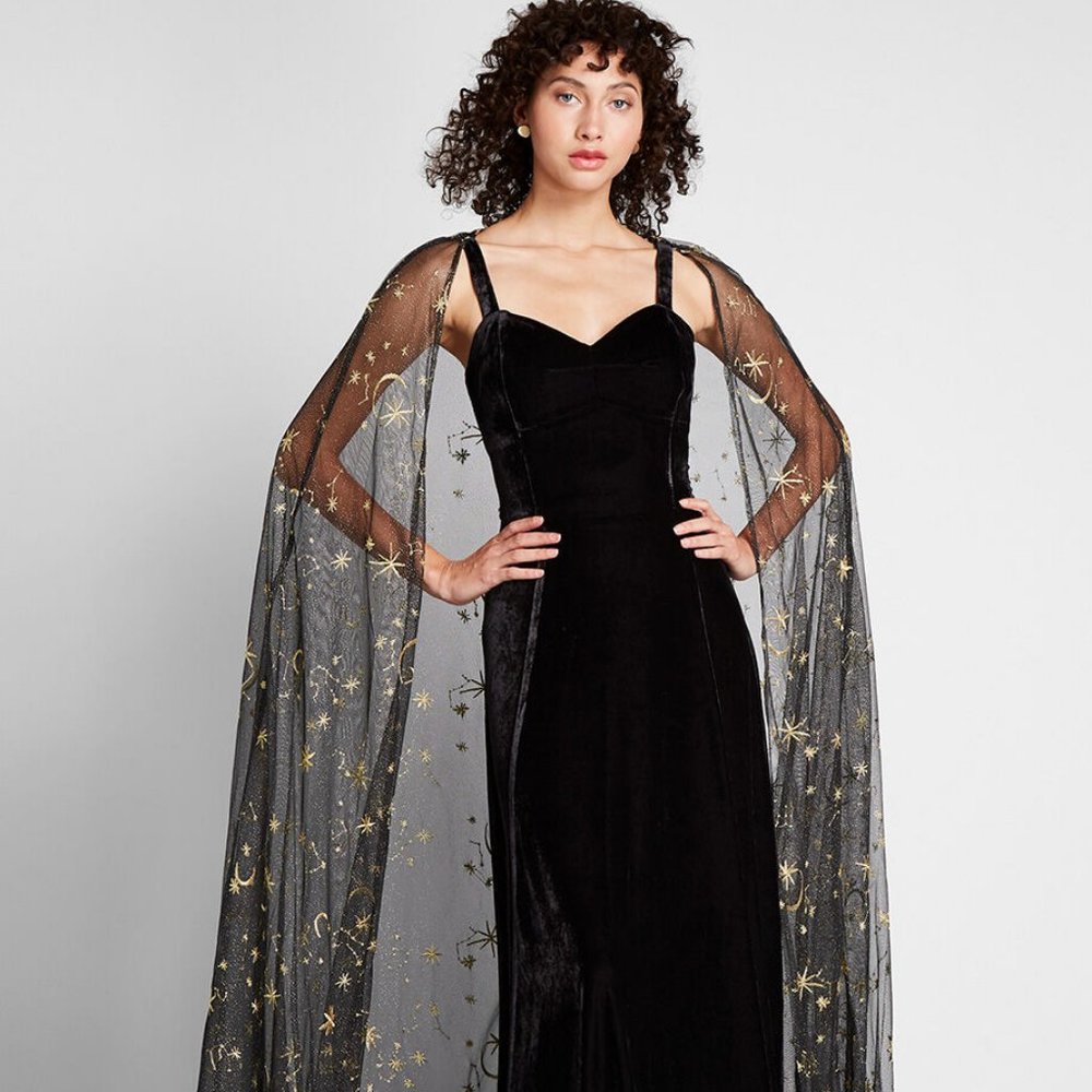 Celestial Occasion Velvet Maxi Dress